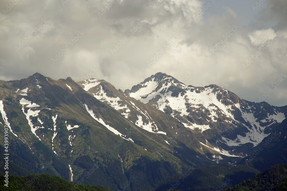 Stormy alpine landscape in the Fagaras Mountains, Romania, Europe Stormy alpine landscape in the Fagaras Mountains, Romania, Europe