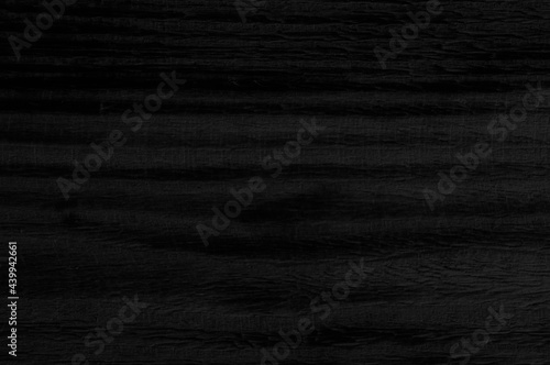 Wood dark texture blackboard. Black background for design. Burnt blank and coal