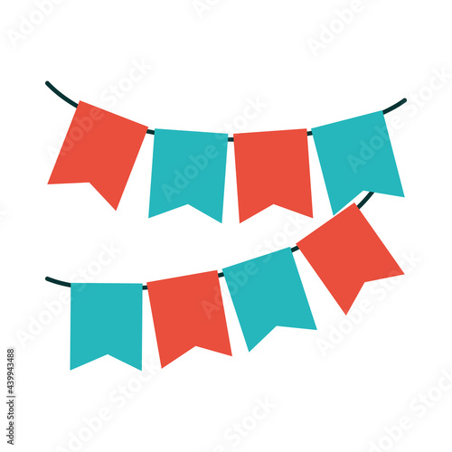 colorful pennants design