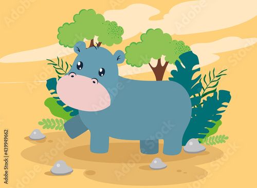 cute hipo animal