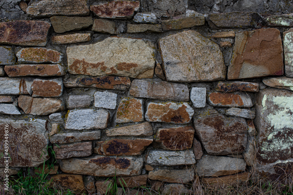 Fototapeta premium photo of an old stone wall. background. textures