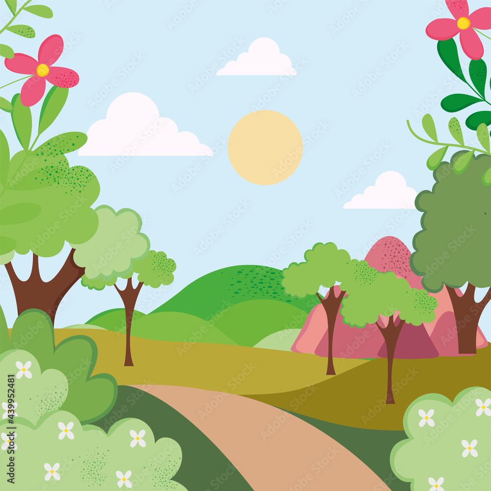 Obraz premium landscape with way