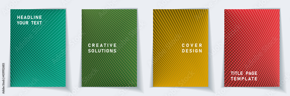 Crossed lines halftone cover page templates batch Crossed lines halftone cover page templates batch