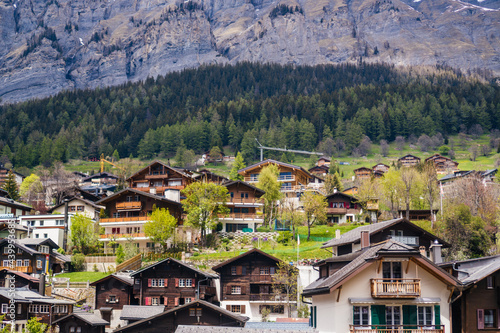Wallpaper Mural small cozy village high in the Swiss Alps Torontodigital.ca