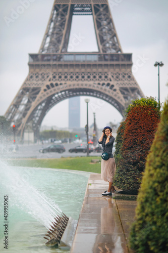 Beautiful girl walking in romantic paris © Irina B