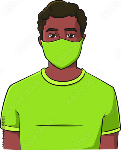 person wearing cloth virus mask