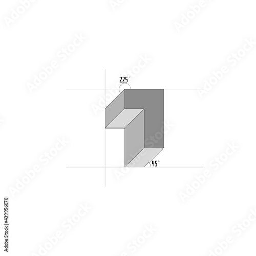 Technical drawing: example of a military perspective