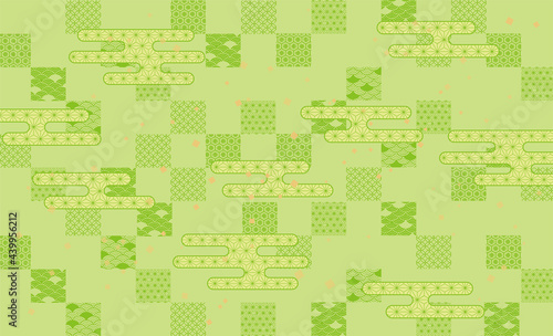 和風パターン　背景