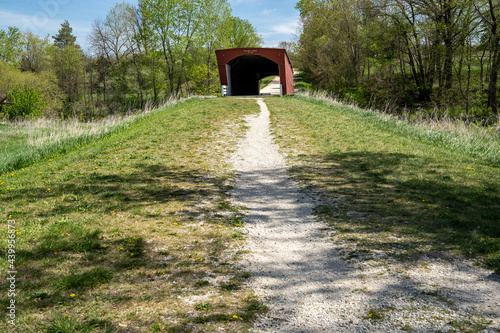 The Holliwell covered bridge, in Winterset Iowa, part of the bridges of Madison County photo