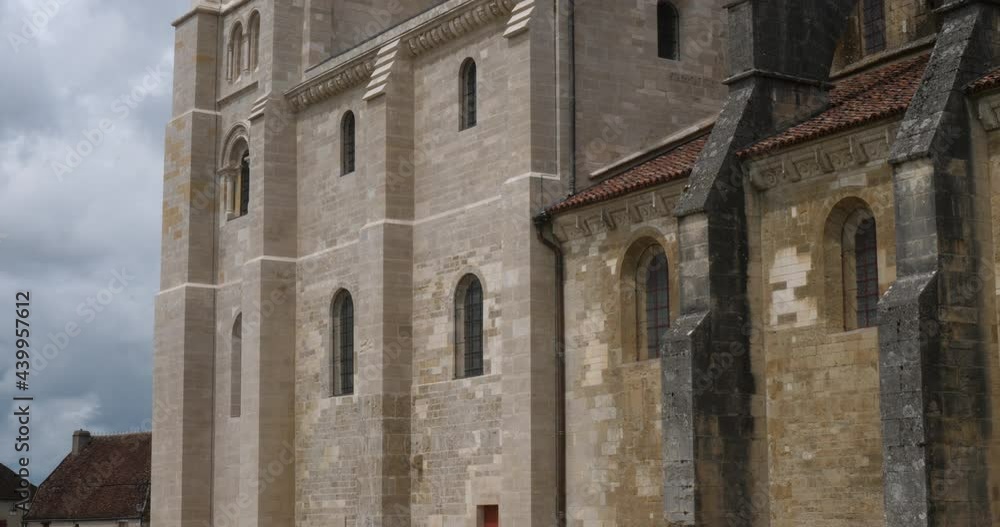 The Vezelay abbey, department of Yonne, region Bourgogne Franche Comte in France The Vezelay abbey, department of Yonne, region Bourgogne Franche Comte in France