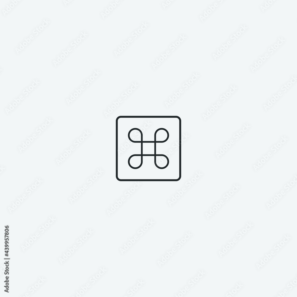 Command vector icon illustration sign Command vector icon illustration sign