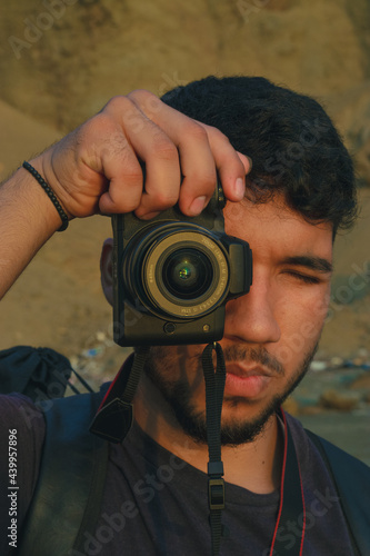 photographer in action