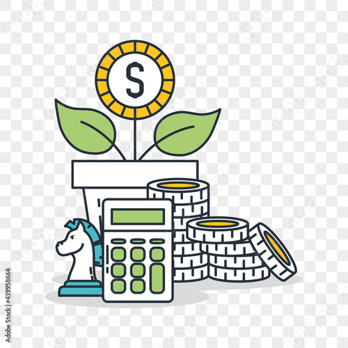 investment illustration design