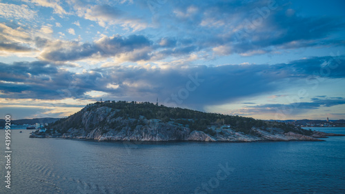Fototapeta Naklejka Na Ścianę i Meble -  A North Sea sunset, near Kristiansand, Norway