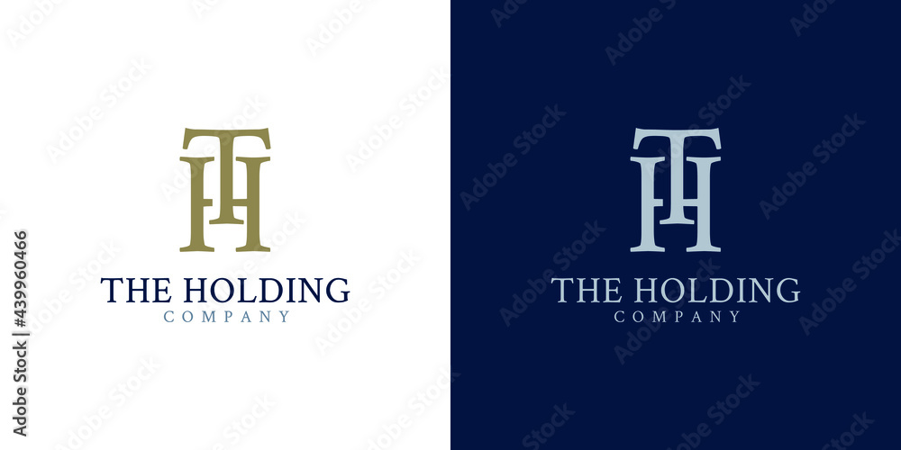 Foto Initial T and H logo design concept