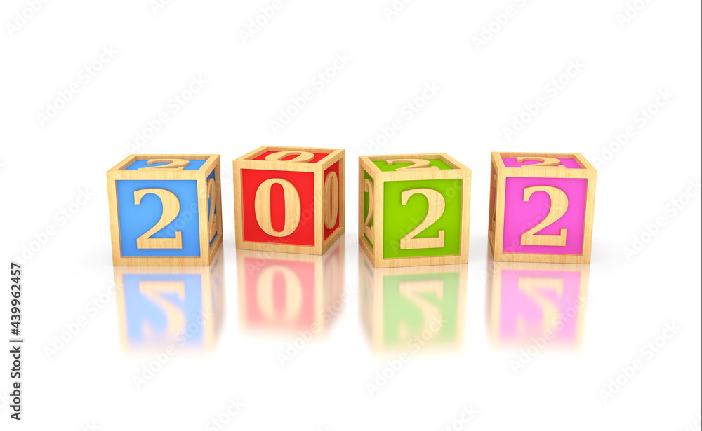 New Year 2022 Creative Design Concept with cubes - 3D Rendered Image
New Year 2022 Creative Design Concept with cubes - 3D Rendered Image