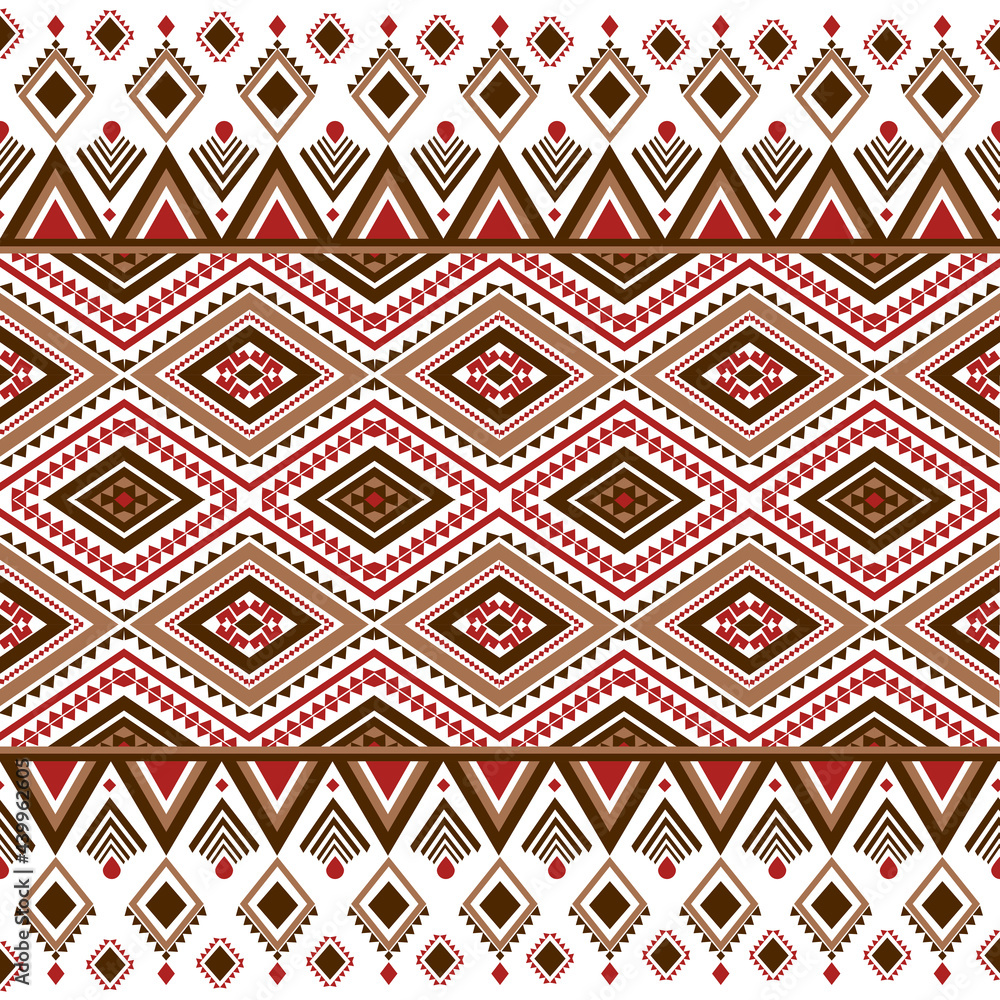 seamless pattern Geometric Ethnic textile tribal ikat pattern American African African  fabric motif mandalas native boho bohemian carpet 