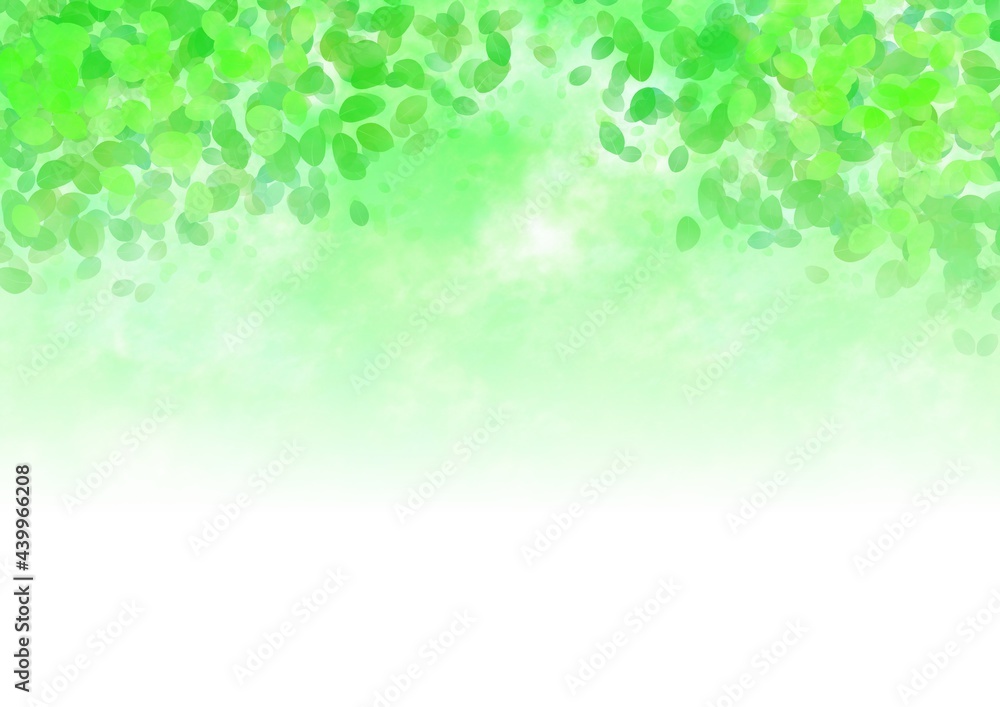 木の葉の水彩風背景イラスト Stock Illustration Adobe Stock