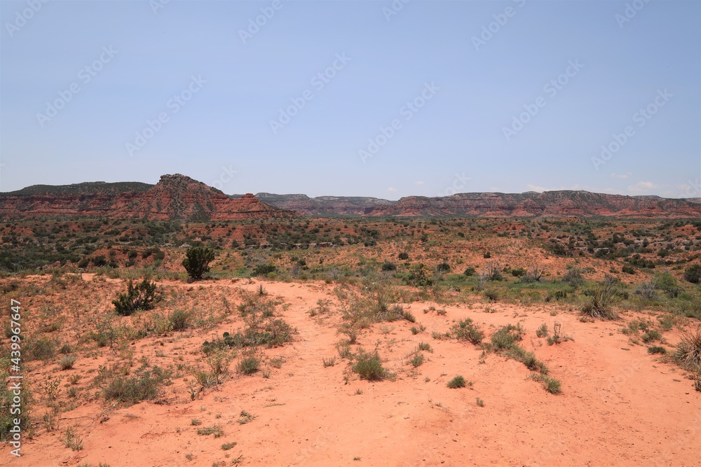 Views of the Beautiful Caprock Canyons and Surrounding Cliffs in Caprock Canyon State Park Near Quitaque, Texas