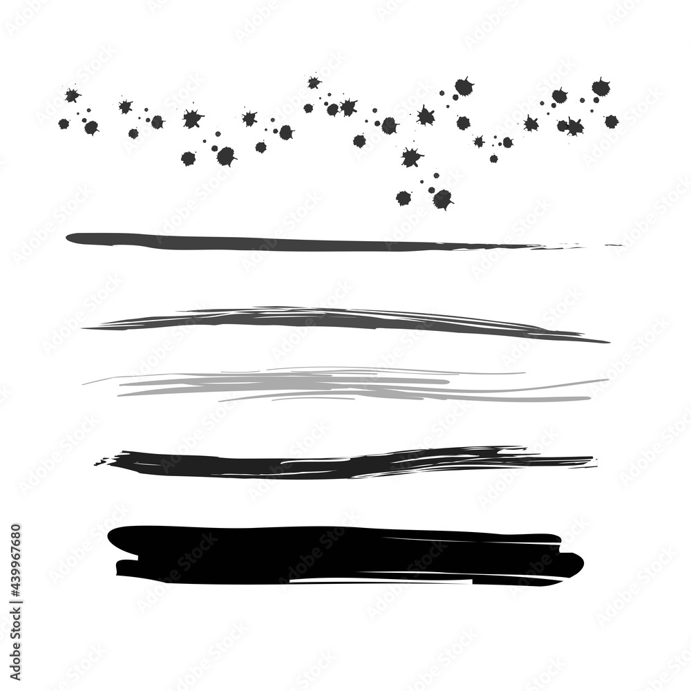 vector illustrattion. Set of Scribble arrow isolated on white background. black hand drawn arrows set icon. 