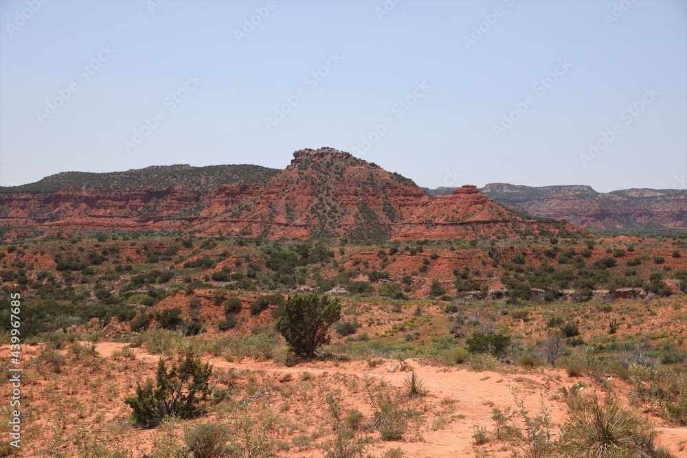 Views of the Beautiful Caprock Canyons and Surrounding Cliffs in Caprock Canyon State Park Near Quitaque, Texas