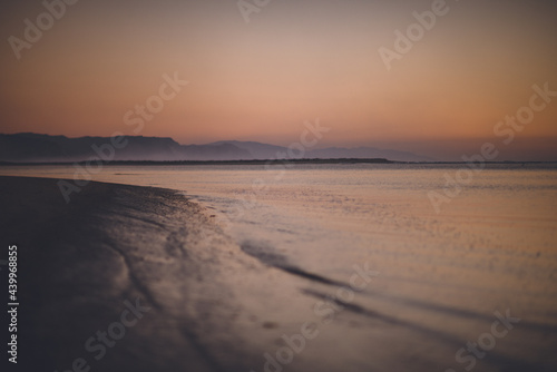 Sunset on Karamea Estuary  West Coast  New Zealand