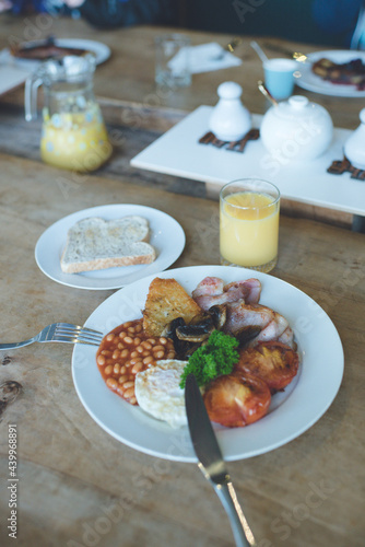English Breakfast in Nelson Cafe, New Zealand