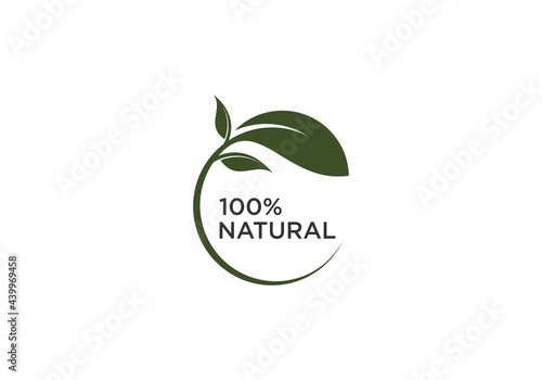 logo for natural products in white background