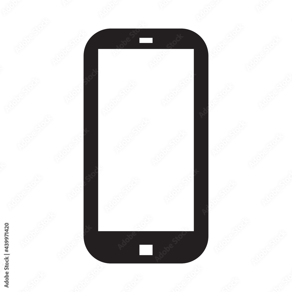 mobile phone on a white vector background mobile phone on a white vector background