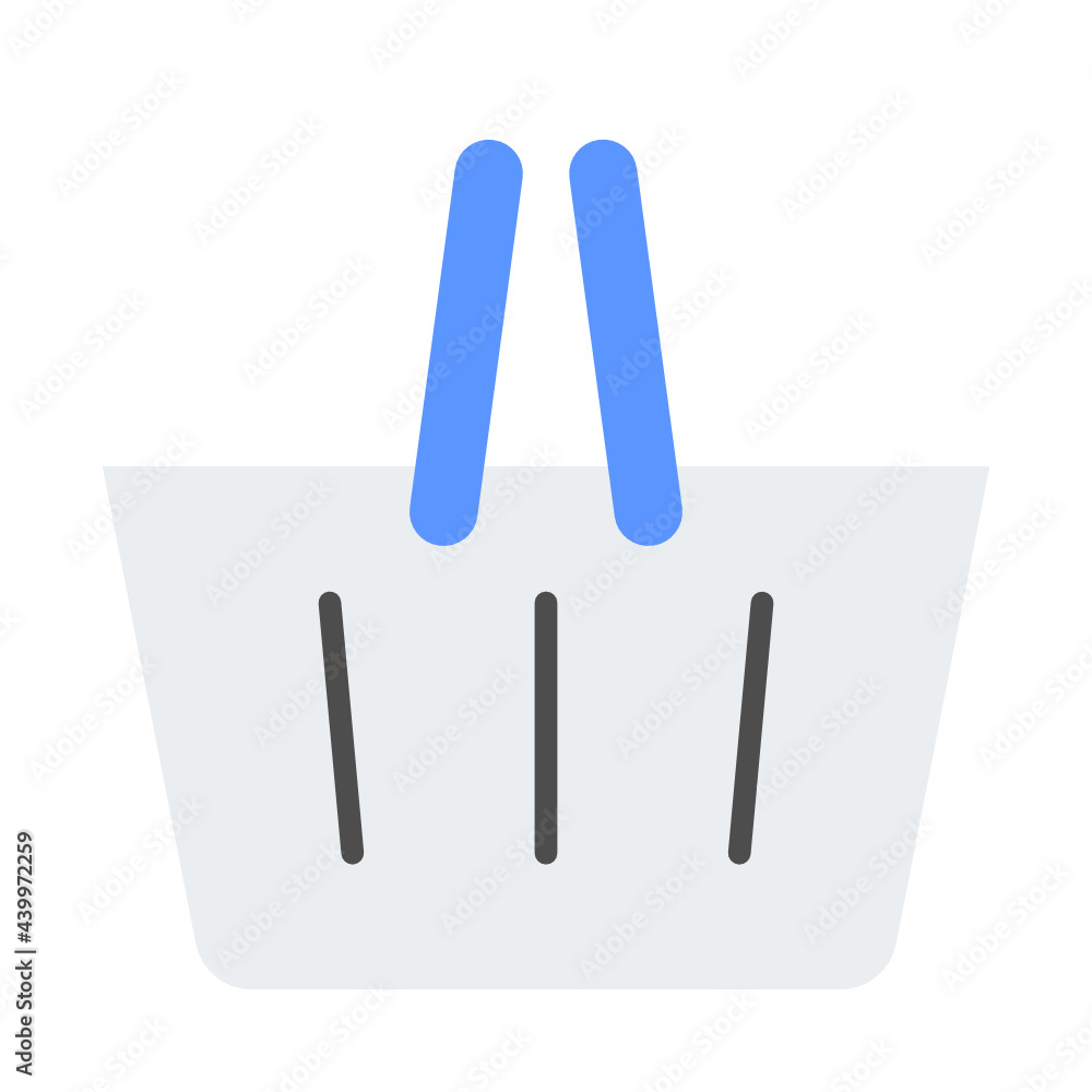 Flat basket icon Flat basket icon
