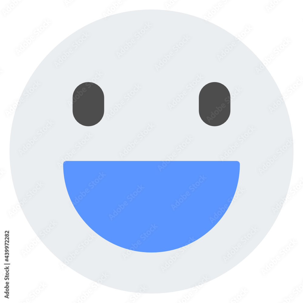 Fototapeta premium Flat emoticon icon