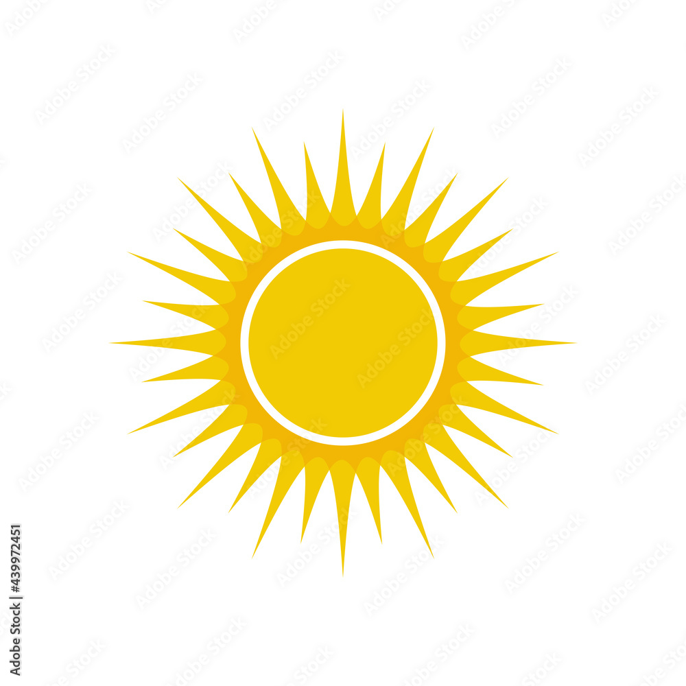 sun logo template vector icon sun logo template vector icon