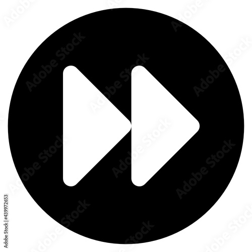 Glyph fast forward icon
