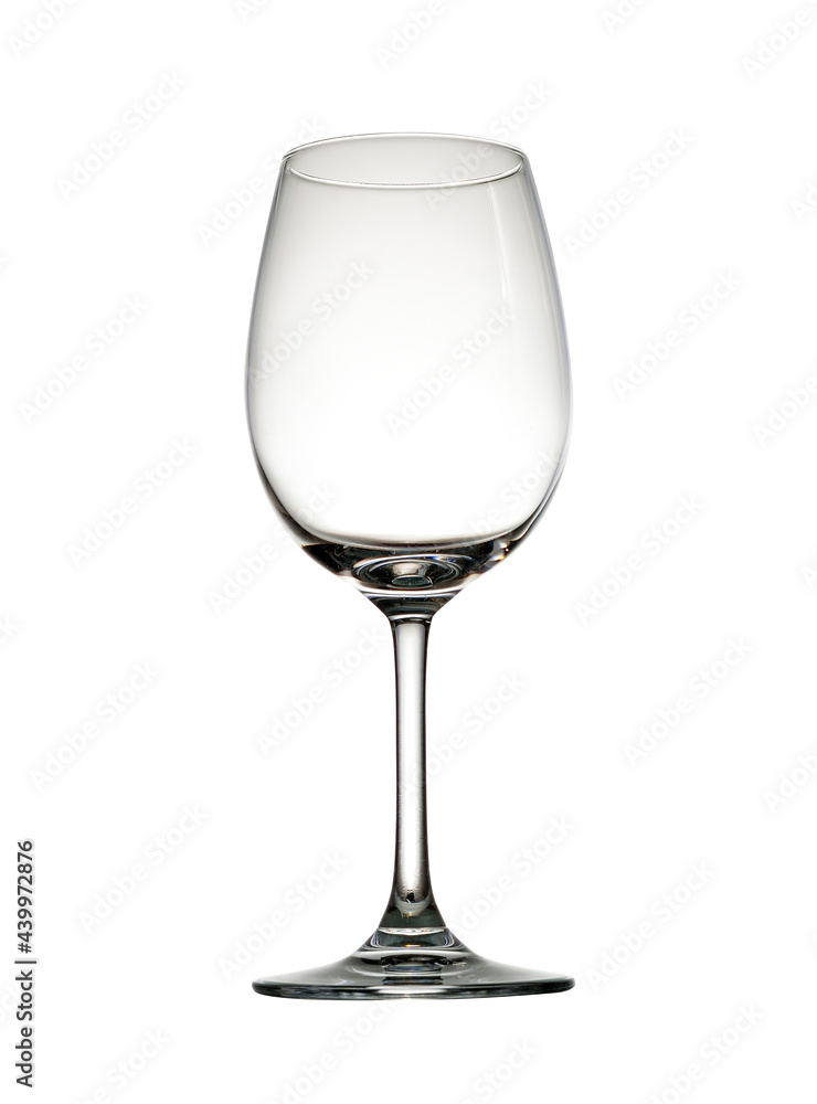 Wine glass isolated on a white background.Clipping path.