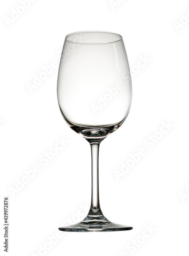 Wine glass isolated on a white background.Clipping path.