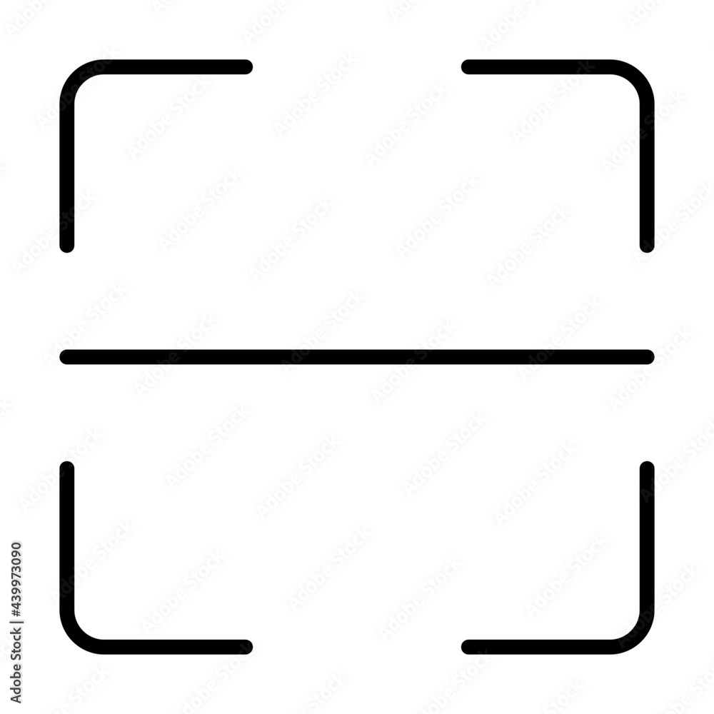 Outline scanner icon Outline scanner icon