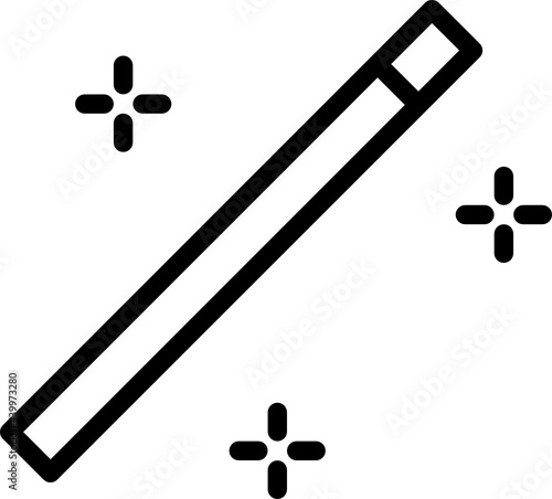 magic wand minimal line icon