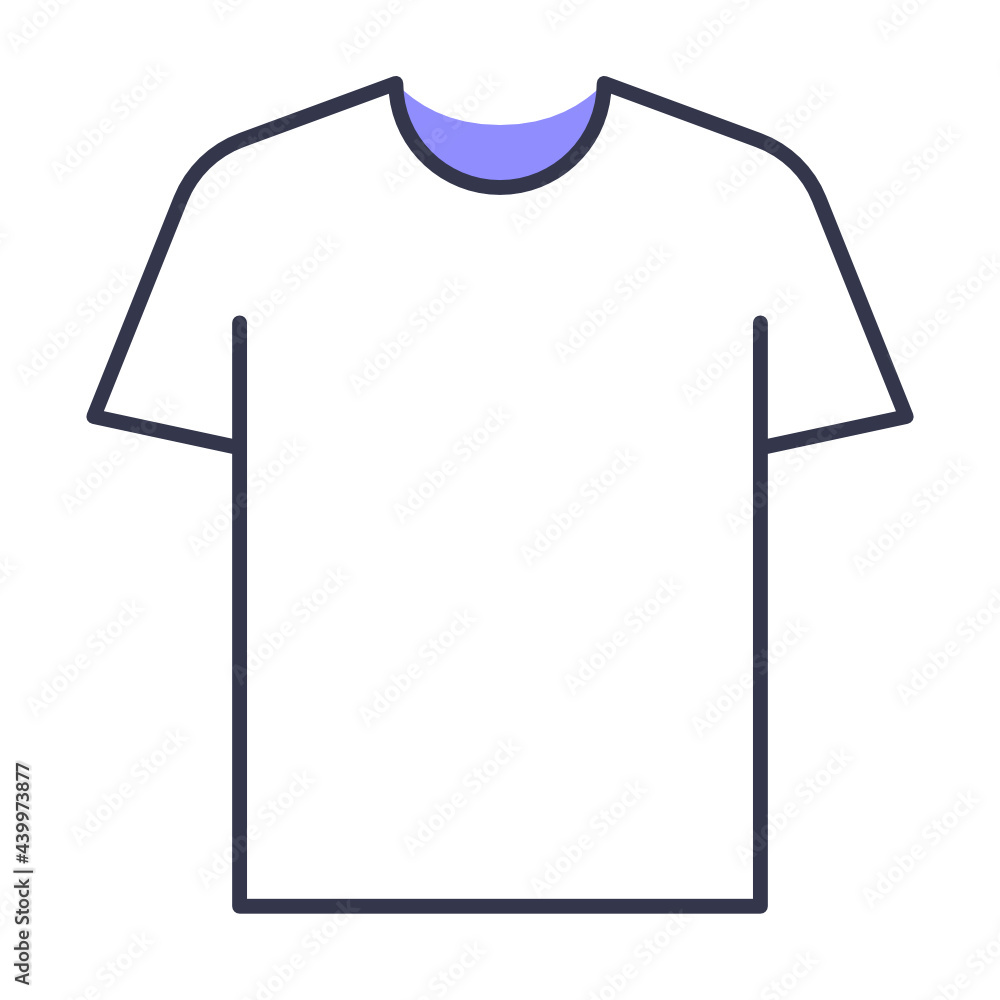 Colored line T-shirt Icon Colored line T-shirt Icon