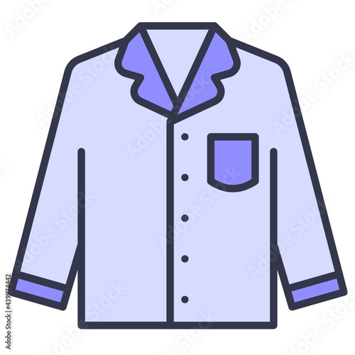 Filled outline Pajamas Icon