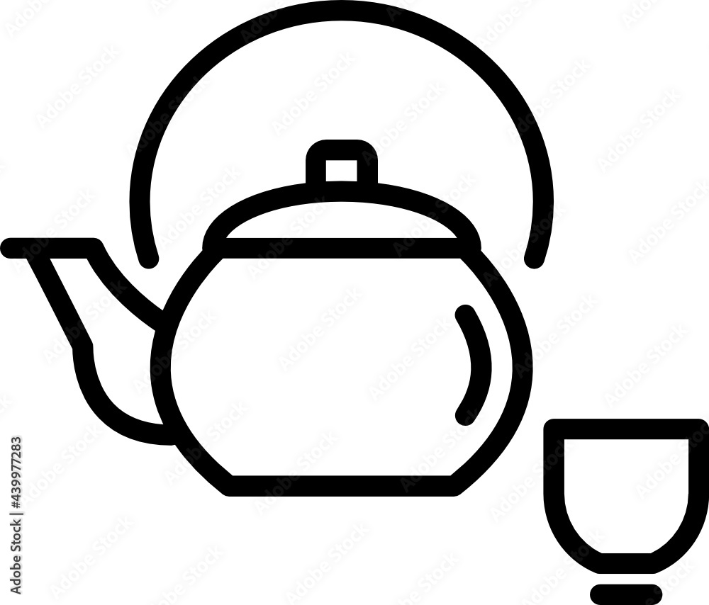 teapot minimal line icon teapot minimal line icon
