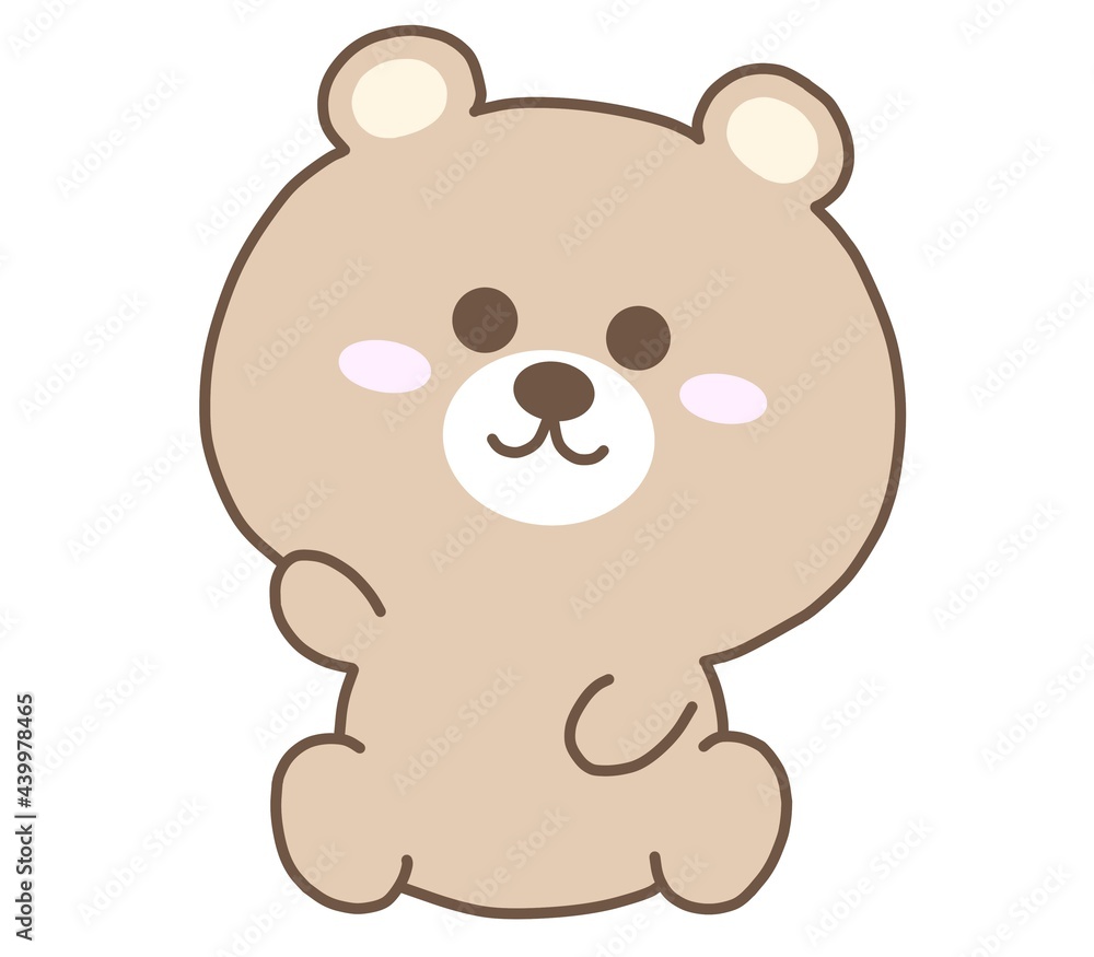 手をあげるくま 手をあげるくま