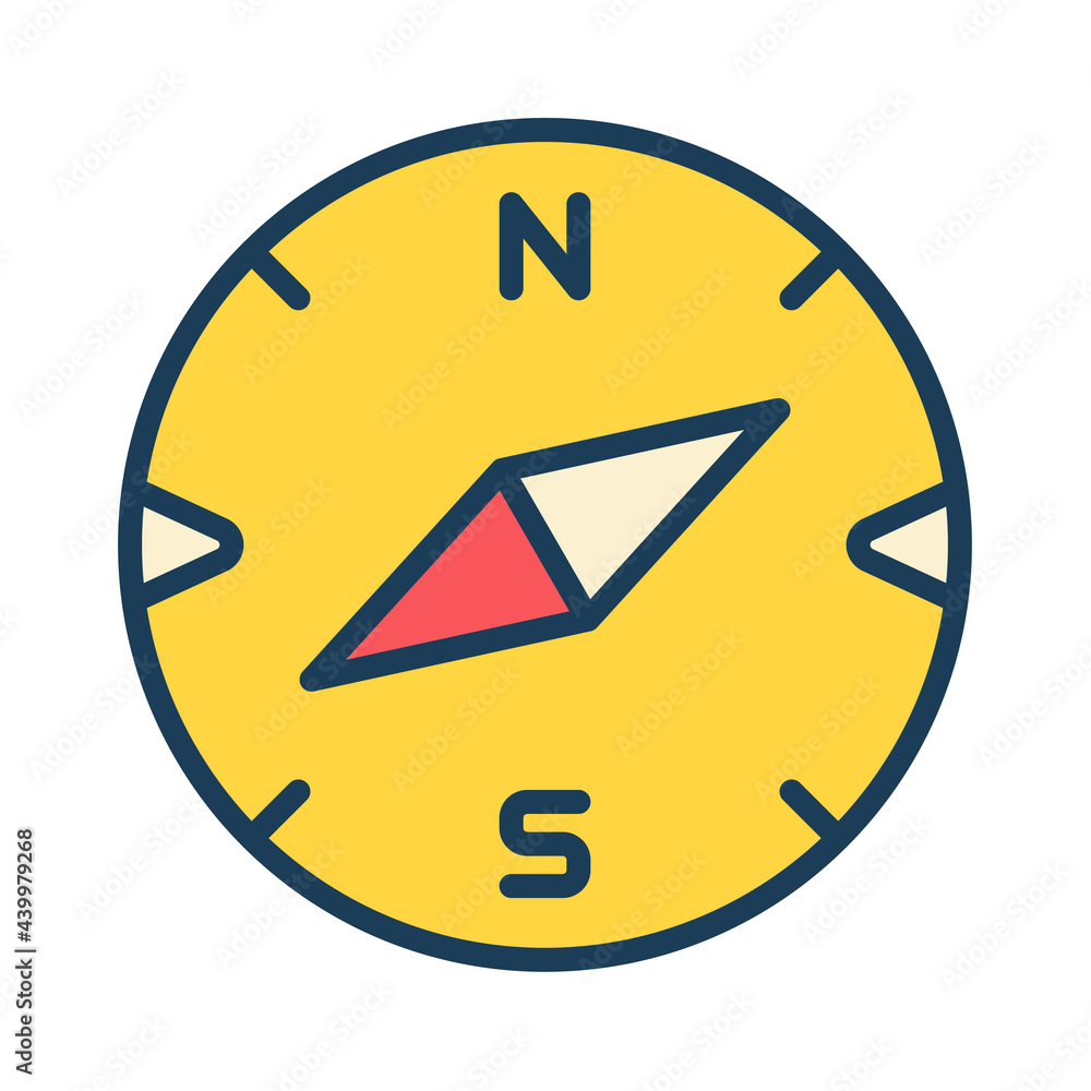compass single isolated icon with filled line style compass single isolated icon with filled line style