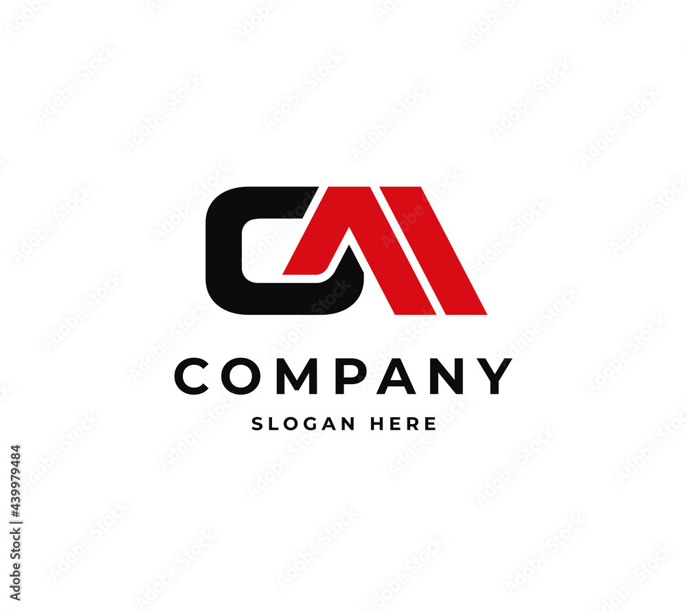 Obraz premium Letter OM Vector Logo Icon Symbol. Creative Monogram Logo Design for Company