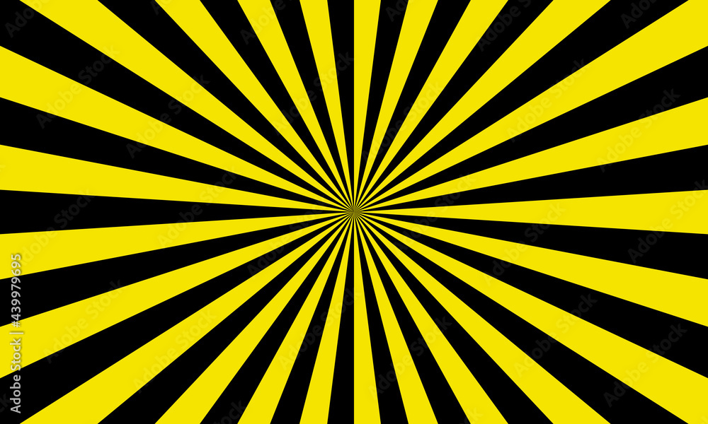 Black yellow color burst background. Rays background in retro style. Vector. Black yellow color burst background. Rays background in retro style. Vector.