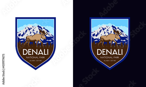 National park vector emblem