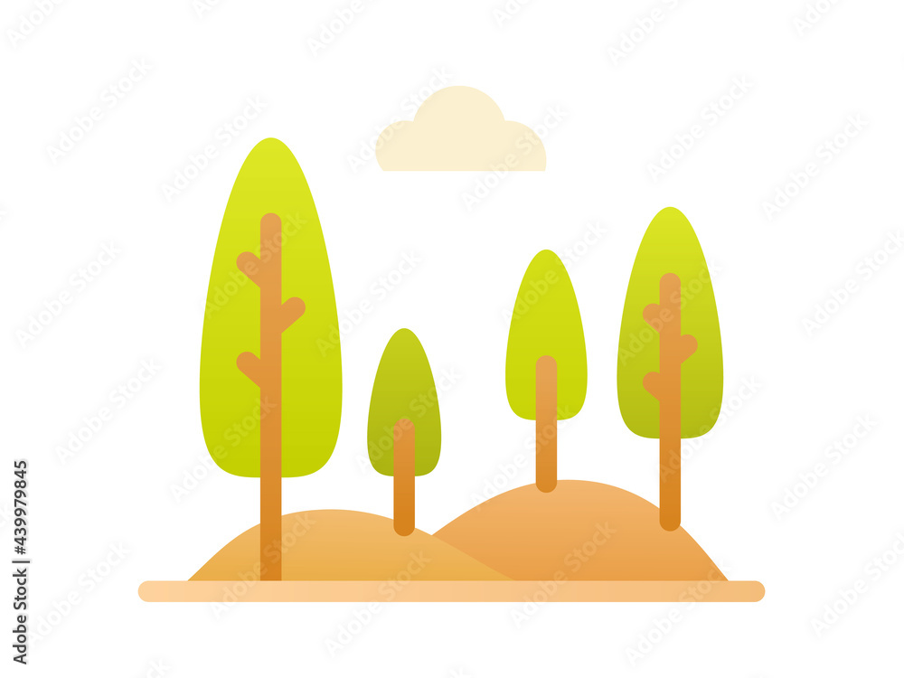 hill valley single isolated icon with smooth style hill valley single isolated icon with smooth style