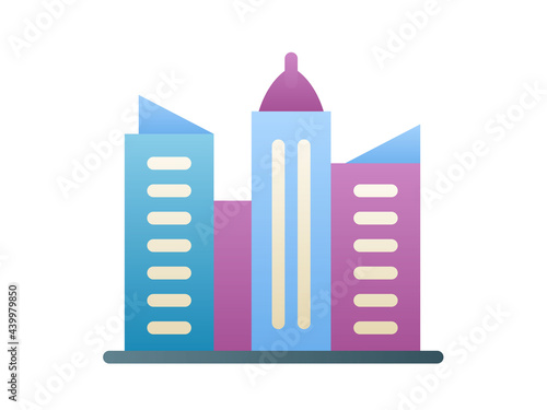 cityscape single isolated icon with smooth style
