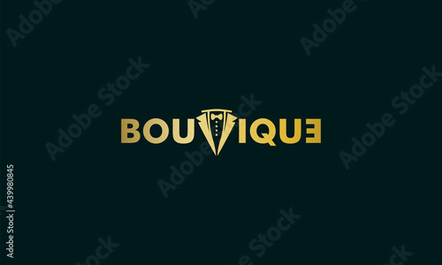 Men's Luxury Fashion Logo Design Vector Template