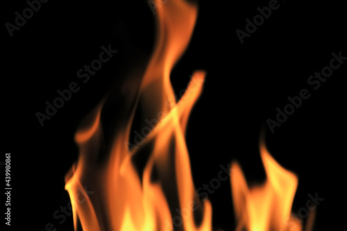 炎 火 テクスチャー背景 闇の中に立ち上る炎 © BEIZ images