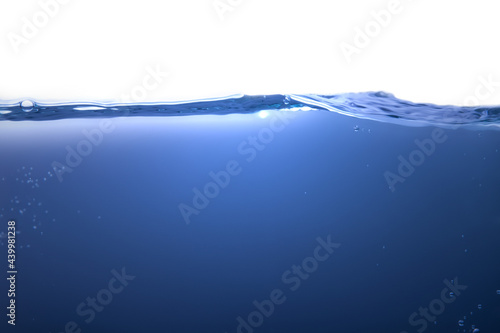 水テクスチャ背景(青色) 濃い青の水の背景 © BEIZ images